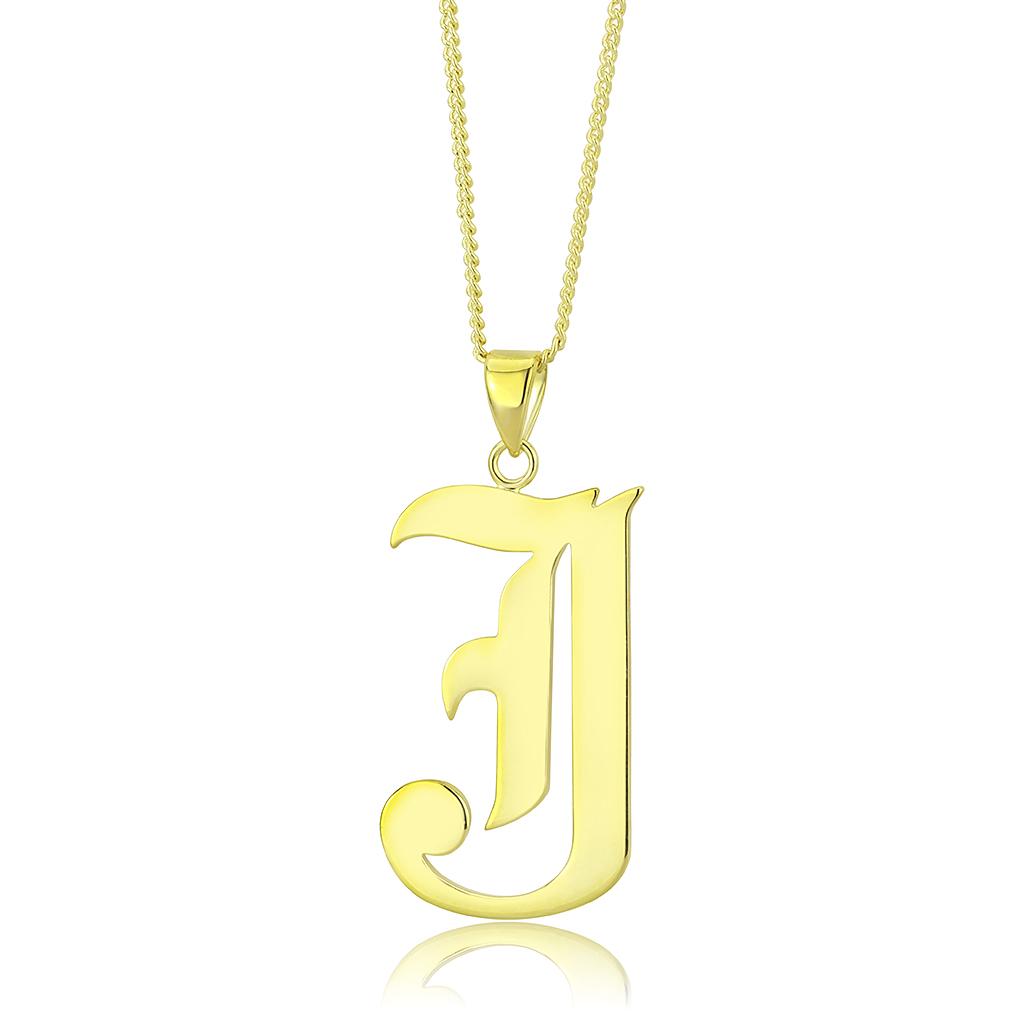 JCELO230 - Gold Brass Chain Pendant with No Stone