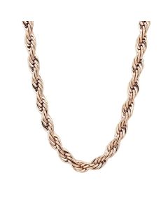 JCE2434R-18 IP Rose Gold(Ion Plating) Stainless Steel Chain with No Stone-18"