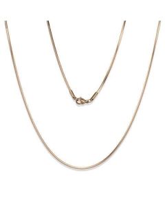 JCE2435R-18 IP Rose Gold(Ion Plating) Stainless Steel Chain with No Stone-18"
